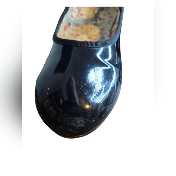 Capezio Tele Tone Tap Dance Shoes Women Size 8 W Black Patent Vegan Leather - Picture 2 of 9